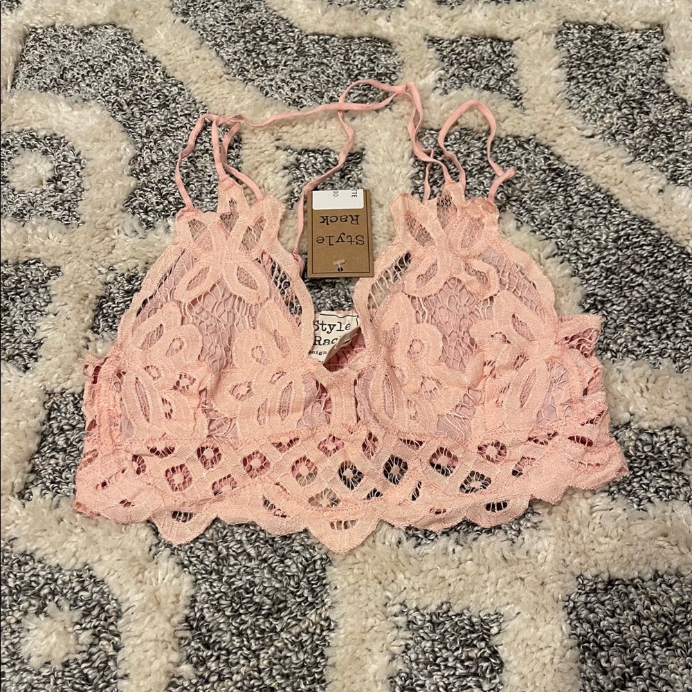 Pink Lace Bralette